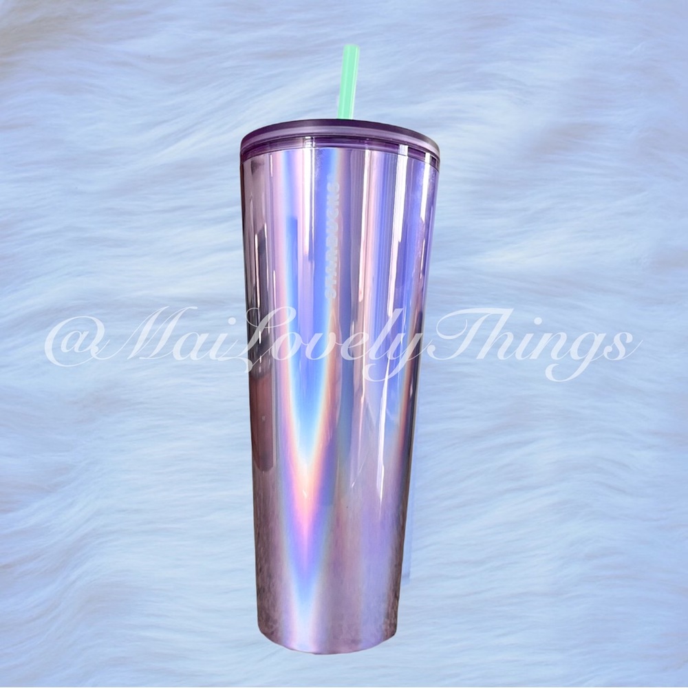 Venti Soft Touch Purple Iridescent Starbucks Tumbler